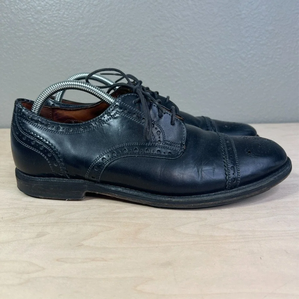 Allen Edmonds Whitney Mens‎ Black Leather  Dress Shoe Size 9 D
